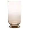 Świecznik szklany PLAMA OMBRE topaz 23 cm