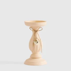 Świecznik vintage na jedną świecę 20 cm
