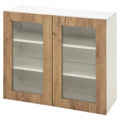 Witryna BASIC PLUS BP/G80W dąb craft złoty