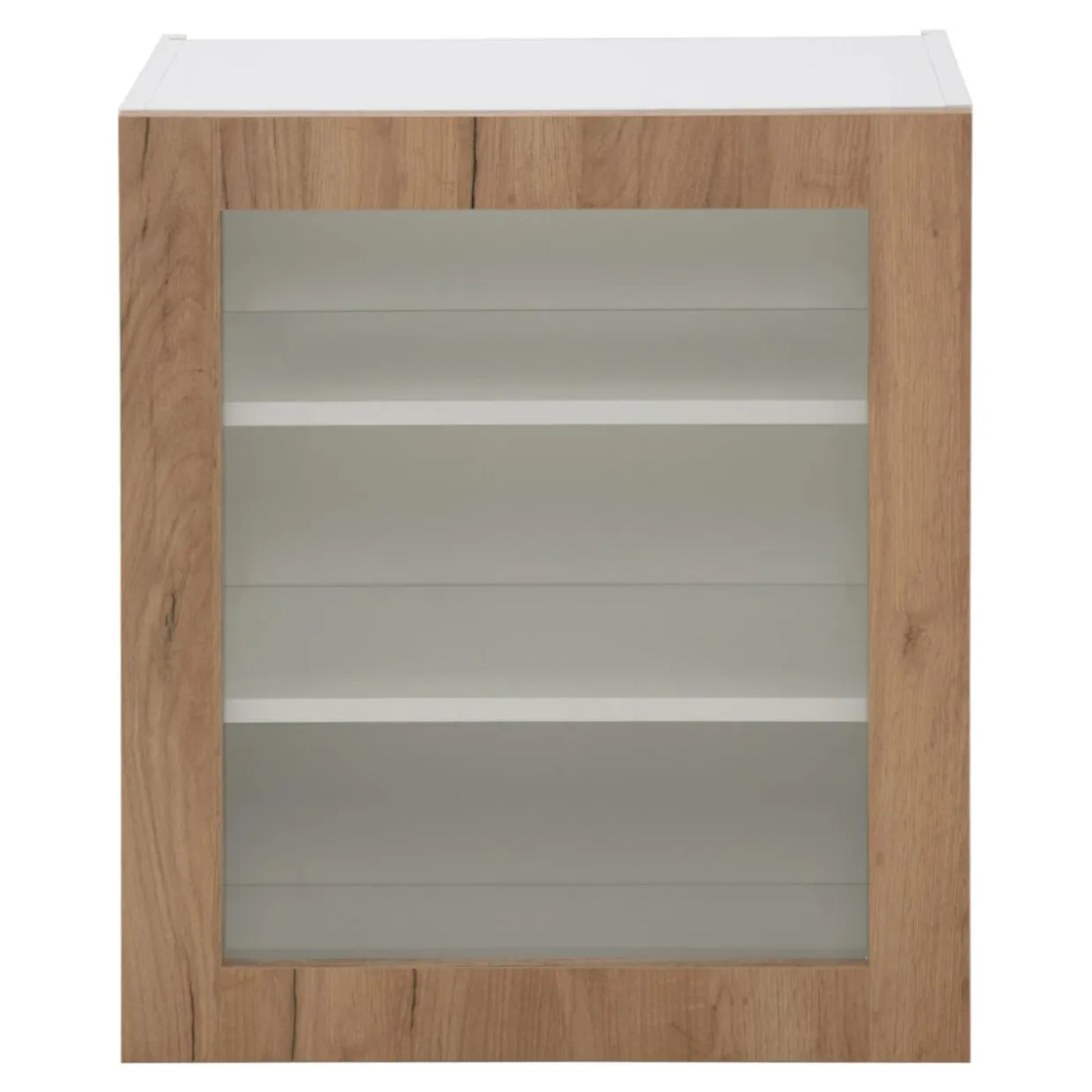 Witryna BASIC PLUS BP/G60W dąb craft złoty