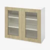 Witryna BASIC PLUS BP/G80W sand barbera oak