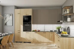 Witryna BASIC PLUS BP/G80W sand barbera oak