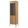 Witryna z ryflowaniem i oświetleniem LED NAVARRA lewa