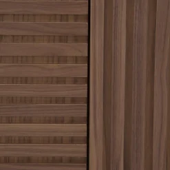 Witryna z ryflowaniem orzechowa DAVIDI