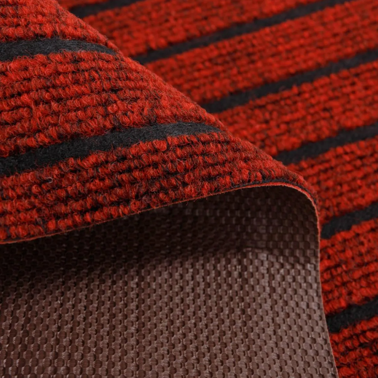 Wycieraczka do butów STRIPES, czerwona, 40x60 cm