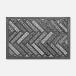 Wycieraczka szara w jodełkę TARTAN PUS 40x60 cm