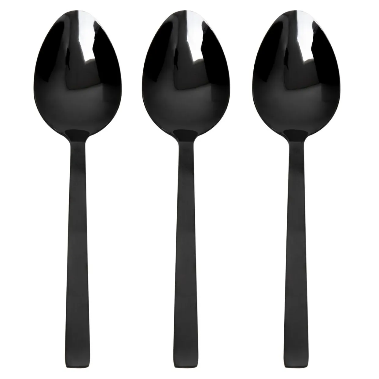 Łyżka PIANO BLACK kpl. 3 szt.