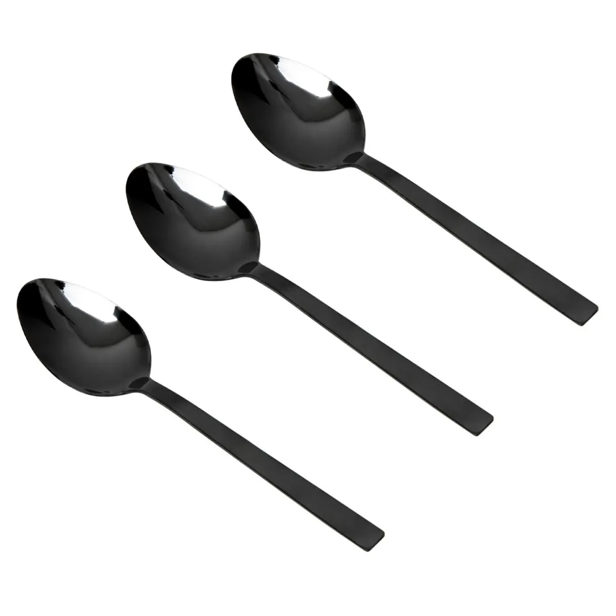 Łyżka PIANO BLACK kpl. 3 szt.