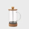 Zaparzacz do kawy tłokowy z bambusową pokrywką 800 ml