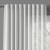 Zasłona do salonu biała BASIC 145x260 cm