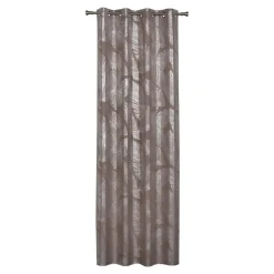 Zasłona do salonu na przelotkach taupe VANUA 140x260 cm