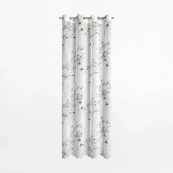 Zasłona na przelotkach biało-srebrna SERMA 140x250 cm