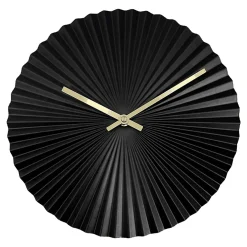 Zegar na ścianę nowoczesny czarny 30 cm