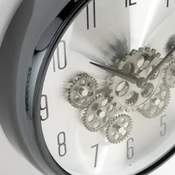 Zegar na ścianę z podwójnym mechanizmem antracytowy 35 cm