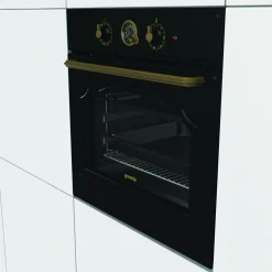 Zestaw GORENJE czarny CLASSICO – piekarnik i płyta gazowa