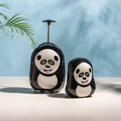 Zestaw walizka i plecak dla dzieci PANDA