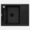 Zlewozmywak granitowy 1-komorowy MAGNETIC ZRM N11A czarny mat
