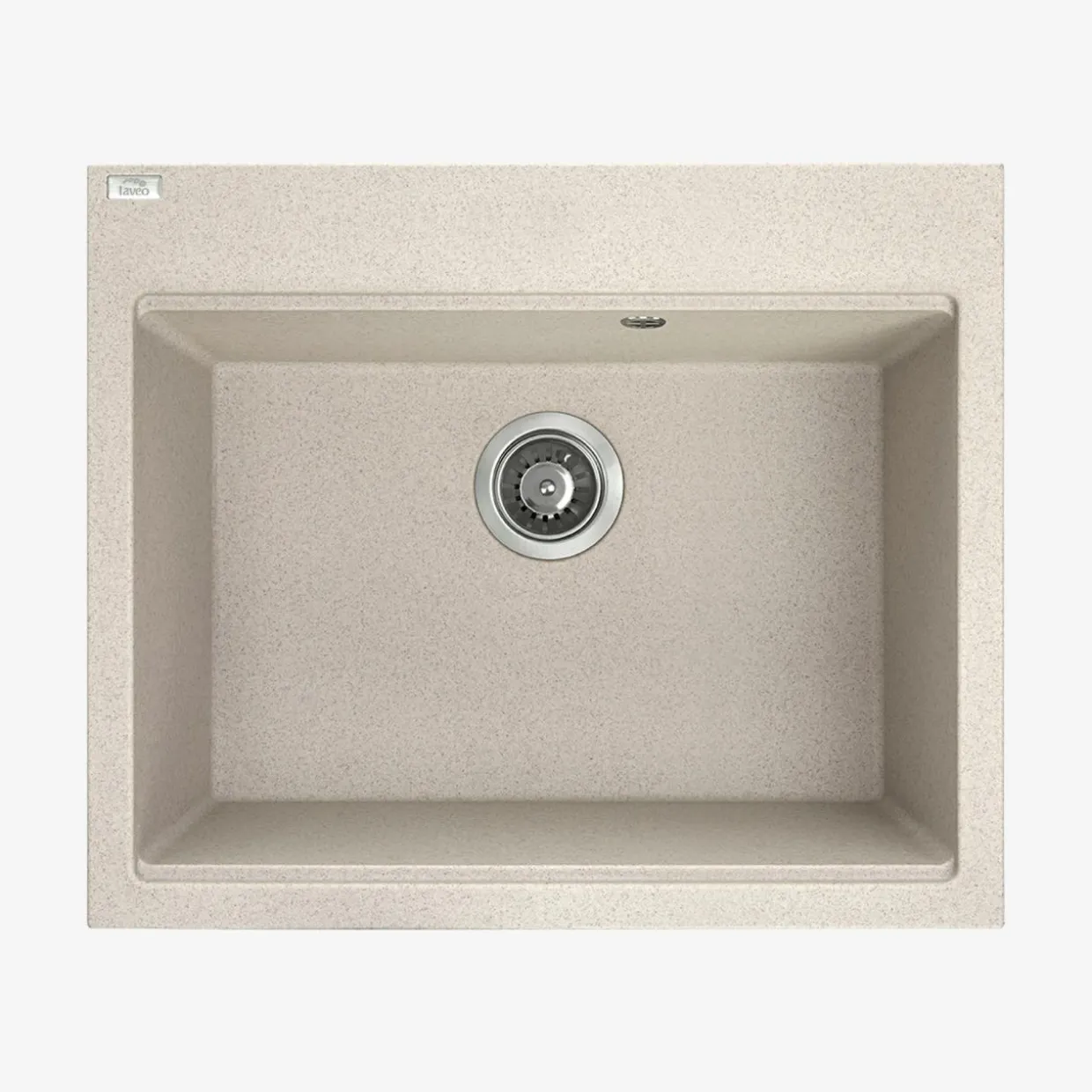 Zlewozmywak jednokomorowy LAVEO NOX 60x50 cm beżowy granitowy
