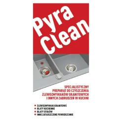 Zlewozmywak ZEFIR z baterią HERA szary beton 62x50 cm + Pyra Clean
